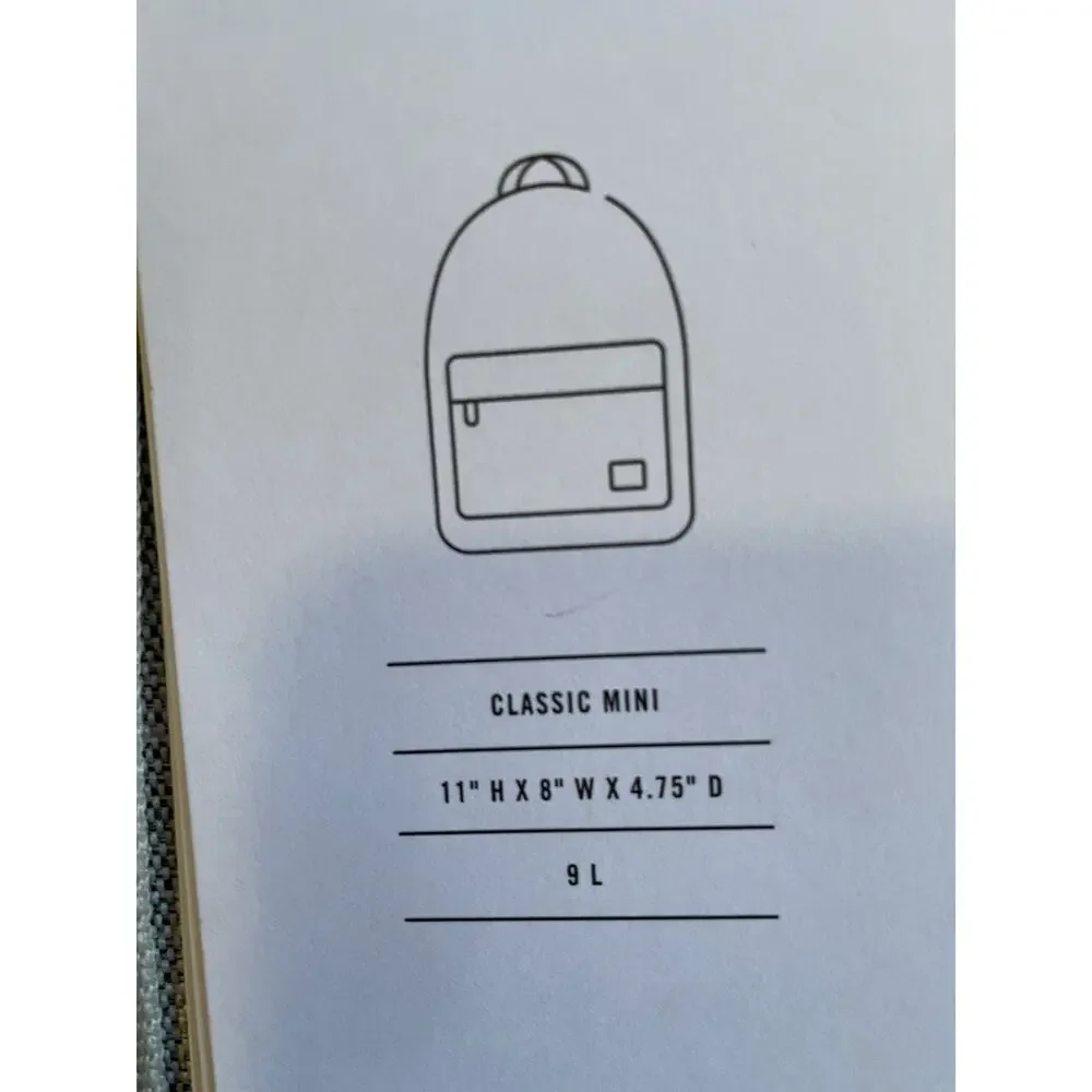 NWT Herschel Supply Co. Classic Mini Backpack | Small Heritage Casual Daypack